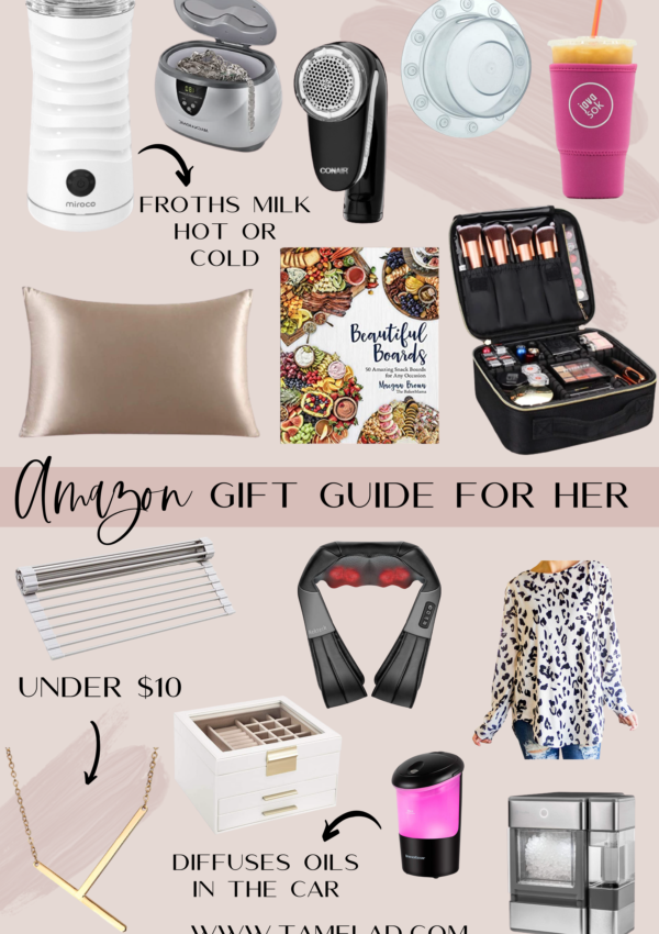 Christmas is almost here! I have some great last minute Christmas gifts packed into these Amazon Prime gift ideas for her. If you have a woman in your life that loves Amazon, then these Amazon Prime gift ideas are for her! Click here to to see all of the gift ideas and why I love them. | www.tamelad.com #amazonprimegiftideasforher #amazonprimechristmasgiftideas #amazonprimegiftideas #amazonprimegiftguide #lastminutechristmasgifts