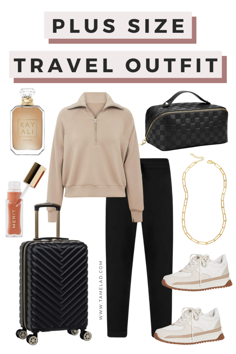 5 Comfy And Chic Plus Size Travel Outfit Ideas | Tamela D