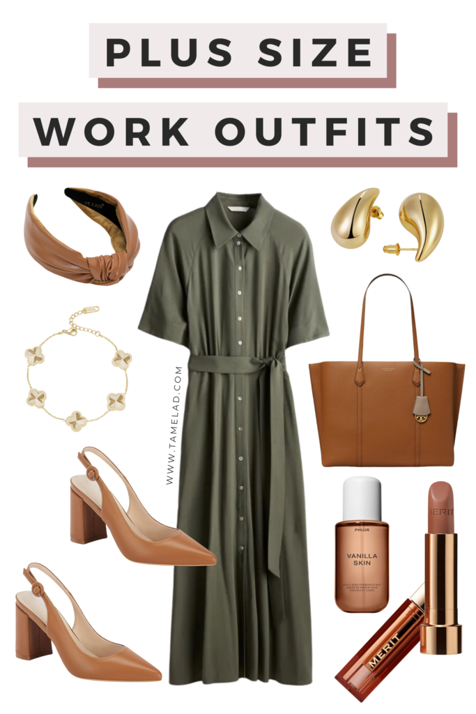 summer work outfits for plus size